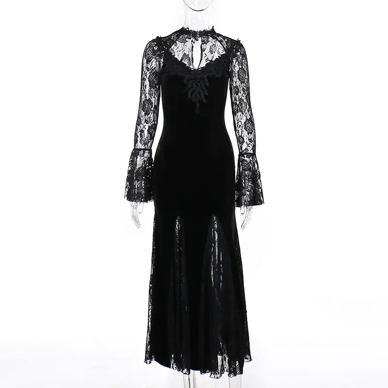 Alluring Lace Slim-fit Dress