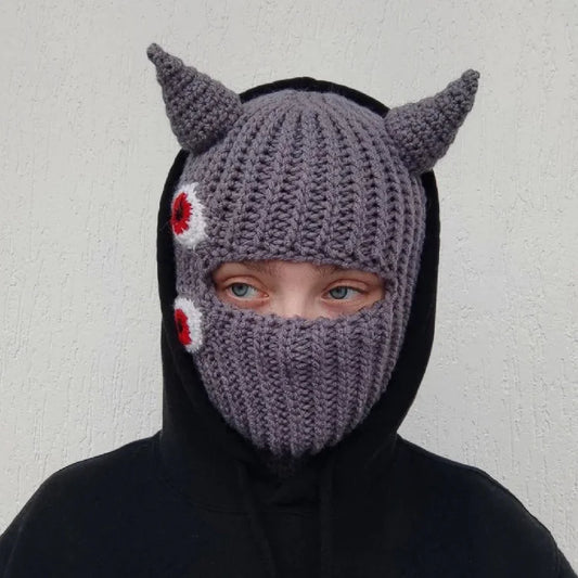 Halloween Trickster Beanie Mask